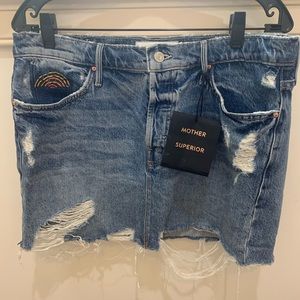 Mother Superior Womens The Vagabond Mini Skirt 30 New With Tags